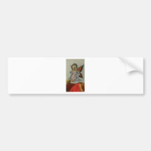 Baby fairy with bunny bumper sticker