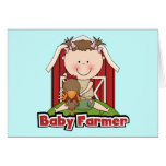 Baby Farmer With Rooster Tshirts and Gifts Greeting Cards