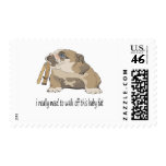 Baby Fat Bulldog Design Stamp