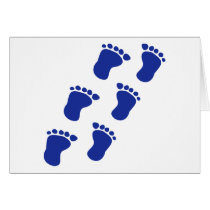 Baby feet greeting cards