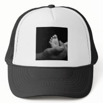 baby feet trucker hat