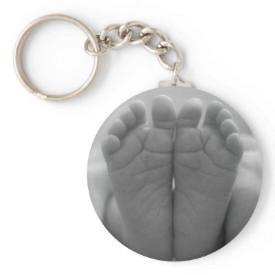 Baby Feet Key Chains by VectorGraphics