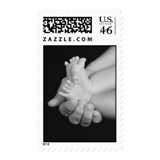 Baby Feet Postage Stamp stamp