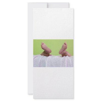 Baby feet personalized rack card by joxxxxjo