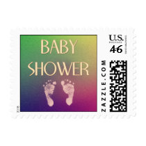 Baby feet shower stamp