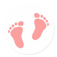 Baby feet sticker
