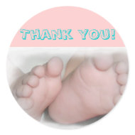 Baby Feet -Thank you! Sticker
