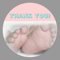 Baby Feet -Thank you! Sticker by sharpcreations Baby Feet -Thank you! Sticker