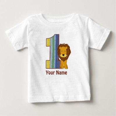 Baby First Birthday Lion Shirt