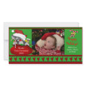 Baby First Christmas Photo Card photo cards