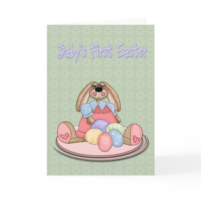 Baby First Easter Greeting Cards by StarStock