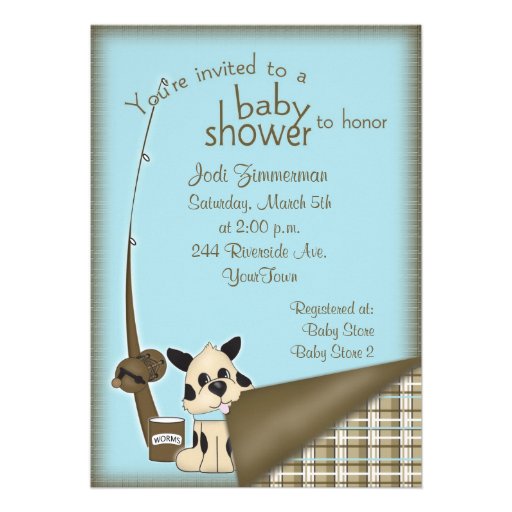 Baby Fisherman Shower Invitation