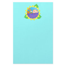 Baby Flower Stationery