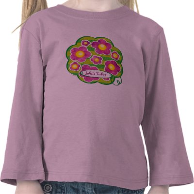 Baby Flowers todller long sleeve Tshirt by silvianeto