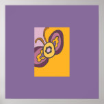 Baby Flutterfly Mini Print w/ double border