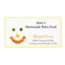 Baby Food Jar label