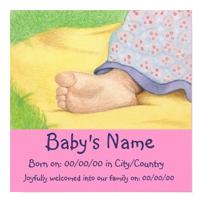 Baby Foot Keepsake Poster print