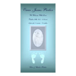 Baby Footprints (Boy) Custom Photo Card