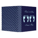 Baby Footprints (Boy Twins) Vinyl Binders
