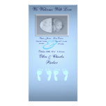 Baby Footprints (Boy Twins) Photo Cards