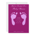 Baby Footprints (Girl) Announcement