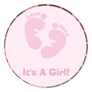 Baby Footprints Stickers