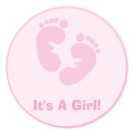 Baby Footprints Stickers