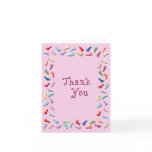 Baby Footprints Thank You Card