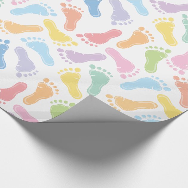 Baby Footprints Wrapping Paper 4/4