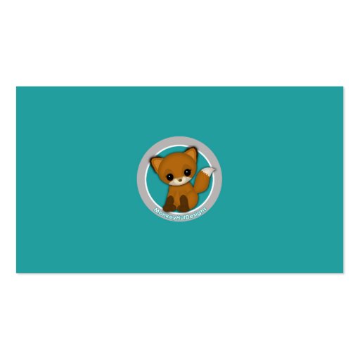 Baby Fox Book Requests Instead of a Card 100pk Business Card Template (back side)