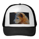Baby fractal wolf cub trucker hats