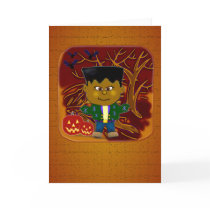 Baby Frankenstein Halloween Cards by Castleinc Baby Frankenstein Halloween Cards