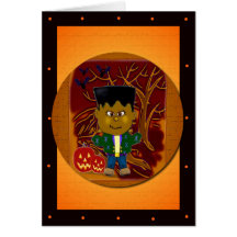 Baby Frankenstein Template Card