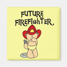 Baby Future Firefighter Tshirts and Gifts Fridge Magnet