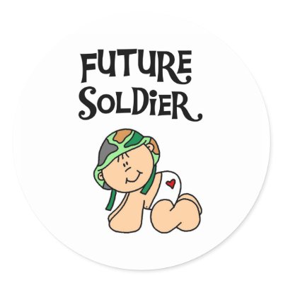 Baby Future Soldier Stickers by toddlersplace