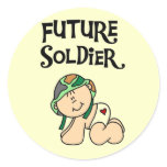 Baby Future Soldier T-shirts and Gifts Round Sticker