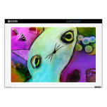 Baby Gato™ Cute Sad Glitter Eye Kitten Decals For 17" Laptops