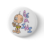 Baby Gemini Pinback Button