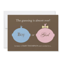 Baby Gender Reveal Party Invitation