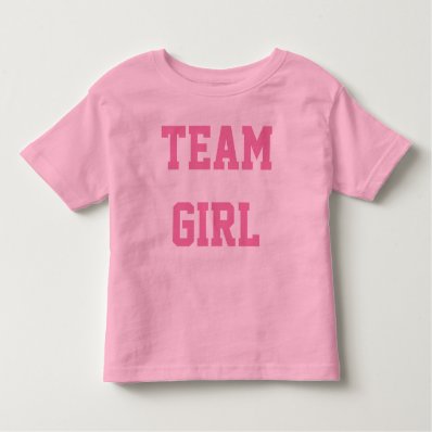 Baby Gender Reveal Party Shirt Team GIRL