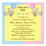 Baby Gender Reveal What Will it BEE? Honey Bees Invitations