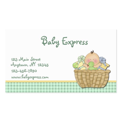 Baby Gift Basket Business Card