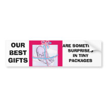 baby giftwrapped bumper stickers