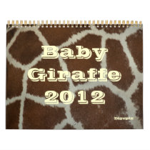 Baby Giraffe 2012 Wall Calendars