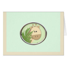 Baby Giraffe Baby Shower Cards
