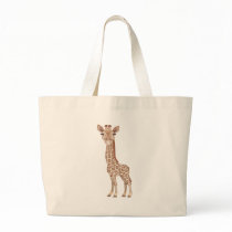Baby Giraffe Tote Bag