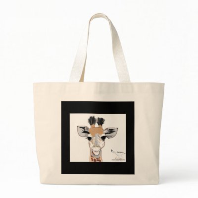 Baby Giraffe Canvas Bag by Perlyyyy
