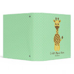 Baby Giraffe 3 Ring Binder