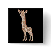 Baby Giraffe Pinback Buttons