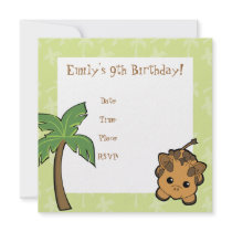Baby Giraffe Cutie Custom Invitation